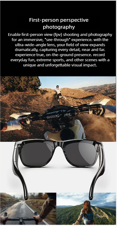Smart Glasses With Voice Control And Bluetooth Camera For Photos_voghion.com