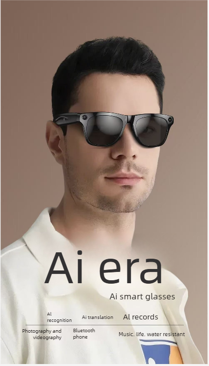 Smart Glasses With Voice Control And Bluetooth Camera For Photos_voghion.com