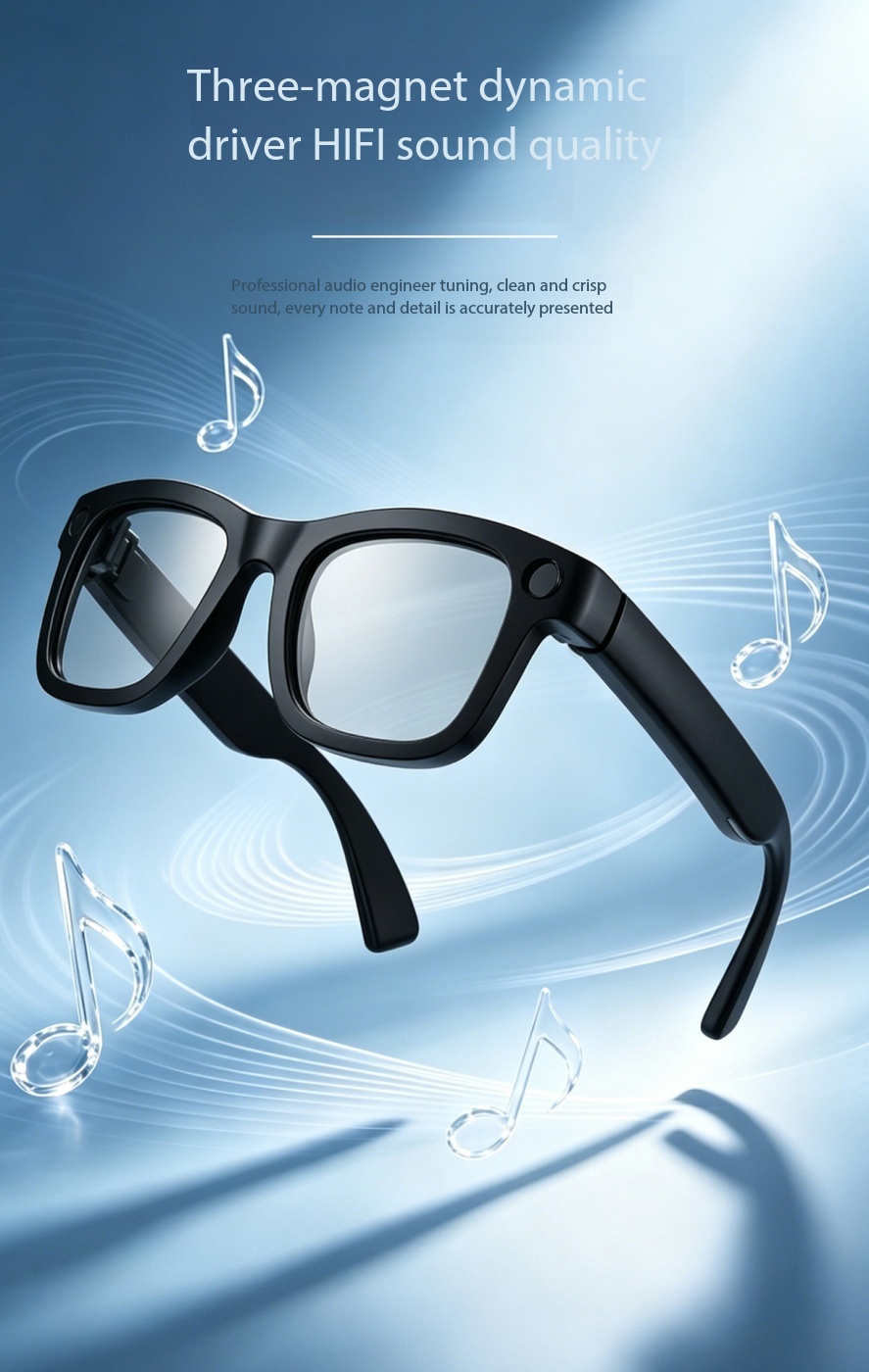Smart Glasses With Integrated Camera For Photos And Video Calls_voghion.com