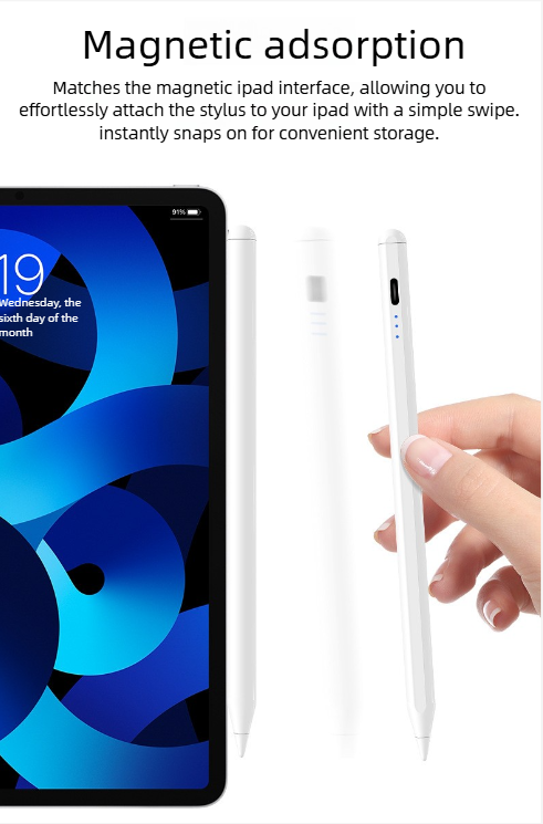 Lápiz táctil capacitivo para tablet con pantalla táctil, compatible con iPad y otros teléfonos._voghion.com