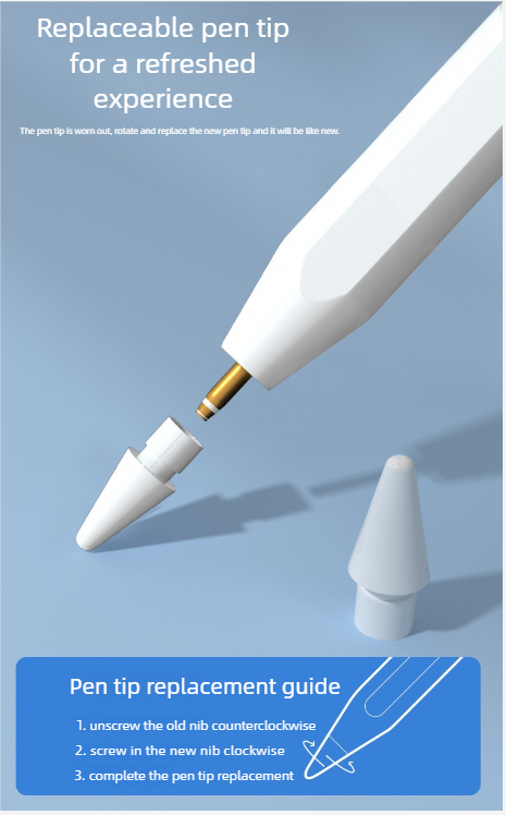 Lápiz táctil capacitivo para tablet con pantalla táctil, compatible con iPad y otros teléfonos._voghion.com