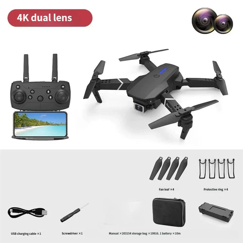 Cross-border Bestseller S6 8K High-definition Aerial Photography Obstacle Avoidance Quadcopter Remote Control Aircraft_voghion.com