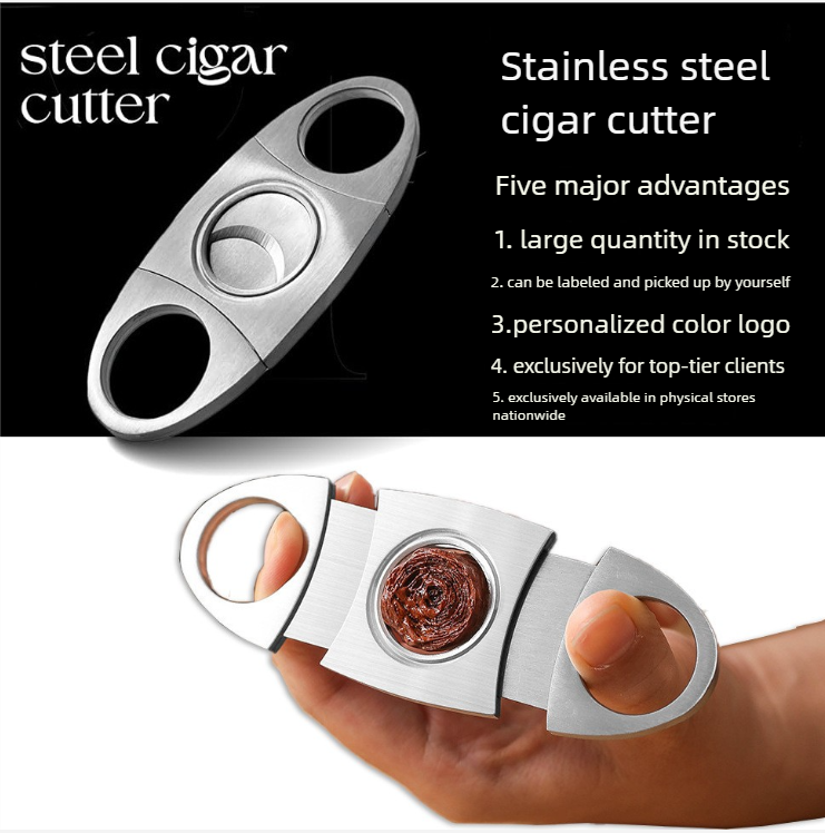 Cross-border Wholesale Scissors, Portable Double-edged Tool, Cigar Cutter_voghion.com