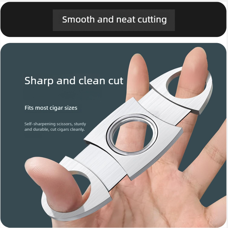 Cross-border Wholesale Scissors, Portable Double-edged Tool, Cigar Cutter_voghion.com