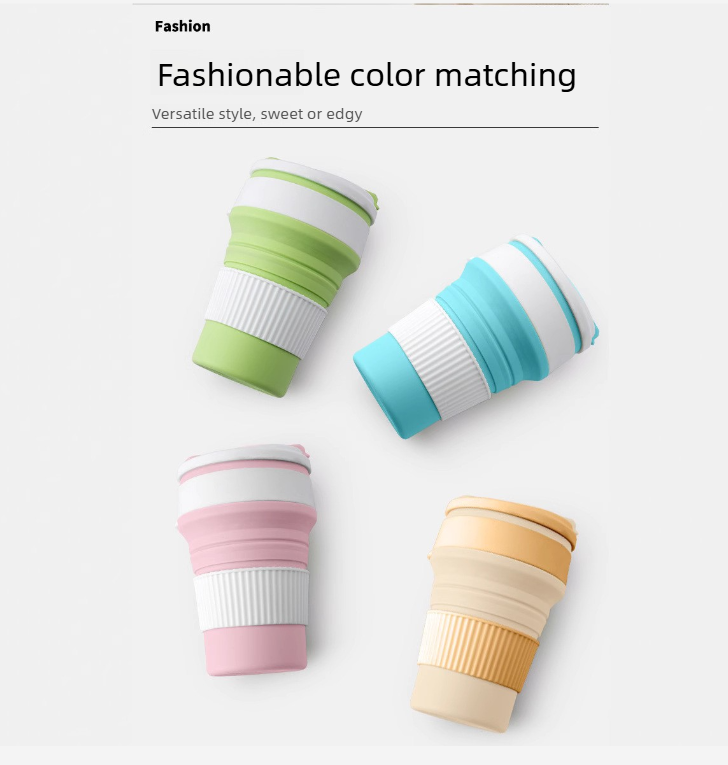 Cross-Border Portable Silicone Folding Large Capacity Business Trip Camping Handy Coffee Juice Travel Mouthwash Cup_voghion.com
