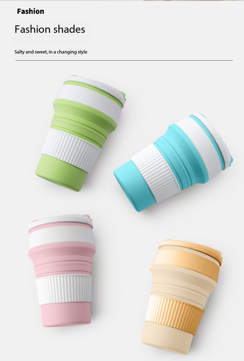 Portable Silicone Folding Travel Cup For Camping And Business Trips_voghion.com