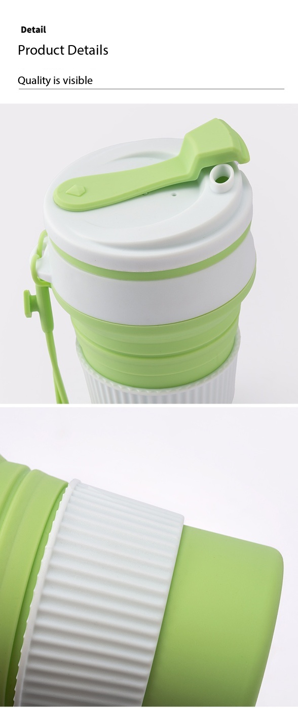Portable Silicone Folding Travel Cup For Camping And Business Trips_voghion.com