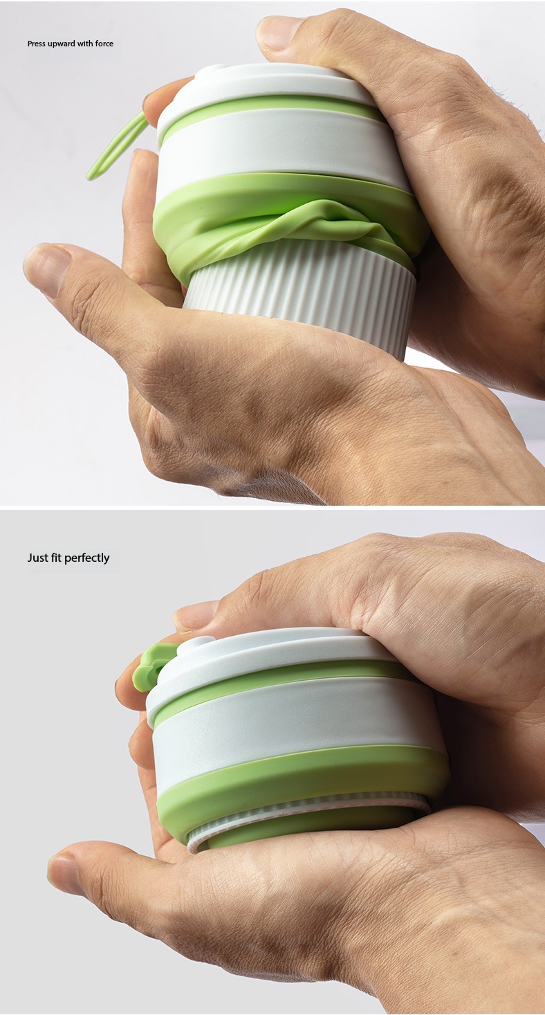 Portable Silicone Folding Travel Cup For Camping And Business Trips_voghion.com