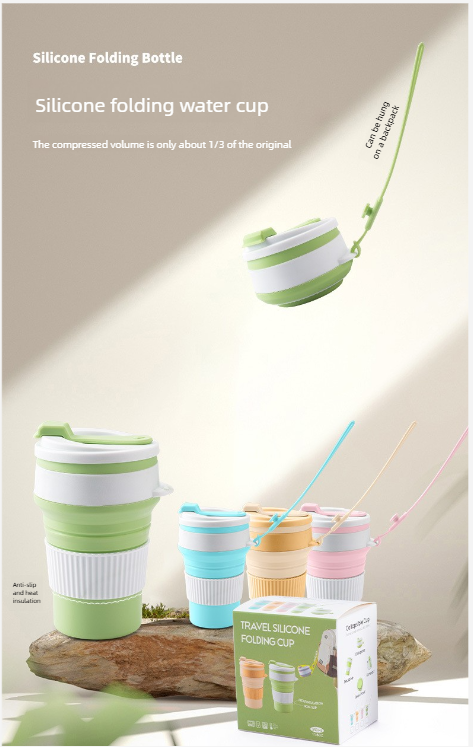 Portable Silicone Folding Travel Cup For Camping And Business Trips_voghion.com