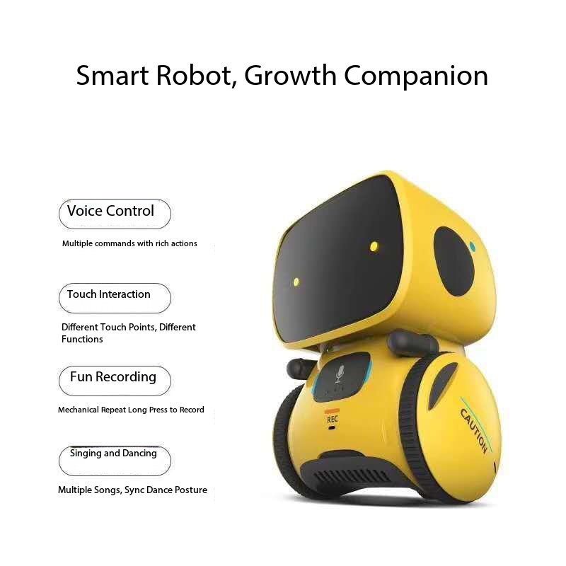Robot tactile éducatif multifonction pour enfants, machine à histoires, avec capteur intelligent AT transfrontalier_voghion.com
