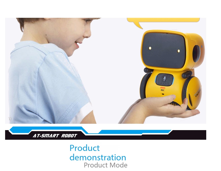 Robot tactile éducatif multifonction pour enfants, machine à histoires, avec capteur intelligent AT transfrontalier_voghion.com