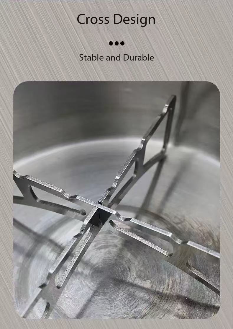 Stainless Steel Cross Steaming Rack For Kitchen And Camping_voghion.com