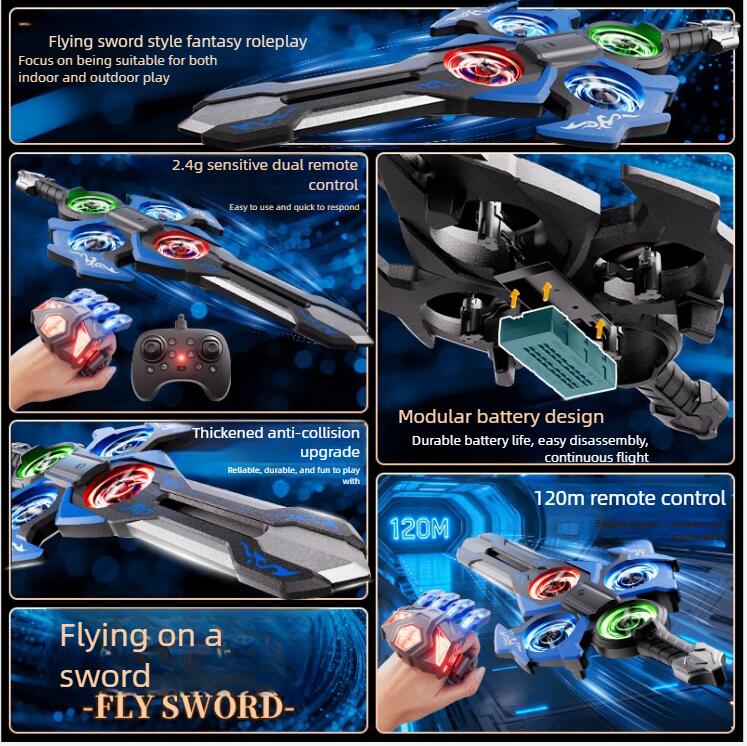 2026 New Model Flying Sword Electric Children's Toy Boys, Durable For Elementary School Students, Remote Control Drone_voghion.com