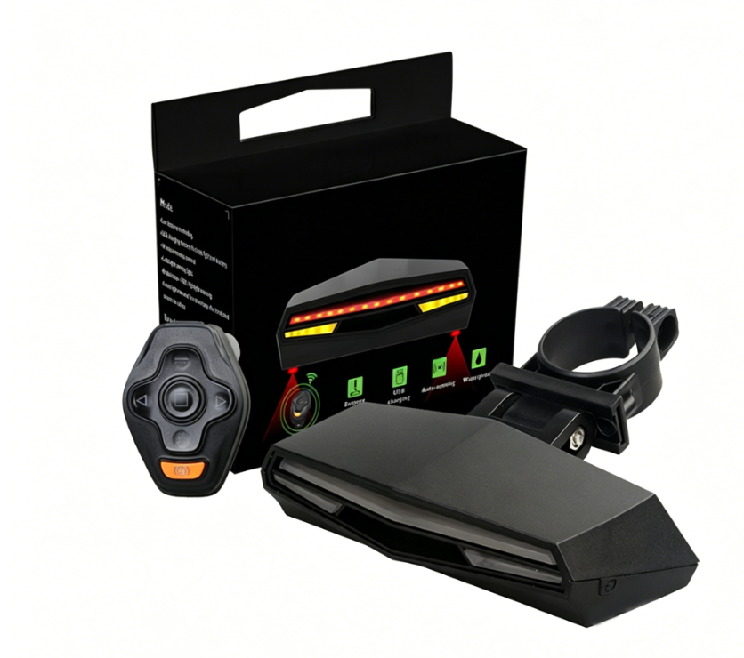Nuovo fanale posteriore intelligente per bicicletta con telecomando, LED lampeggiante, laser, ricarica USB, accessori, produttore di origine transfrontaliera_voghion.com