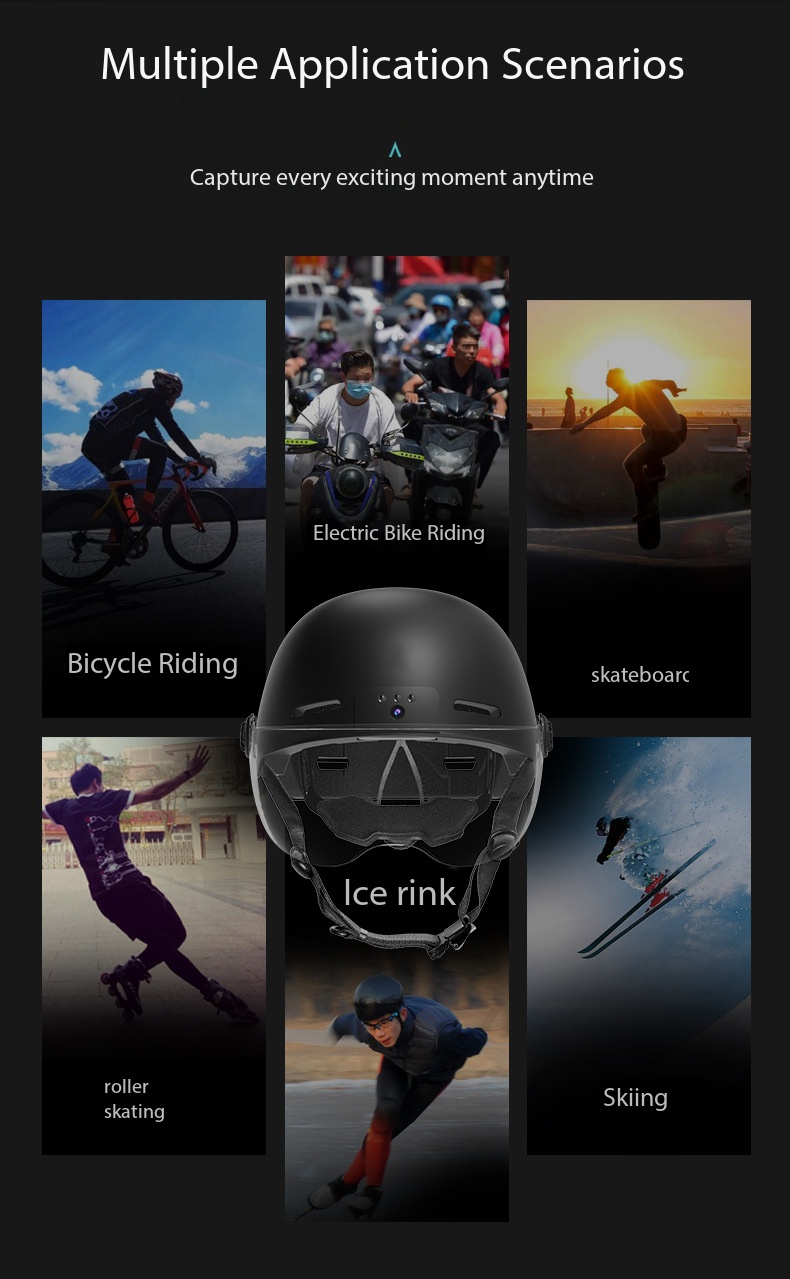 Motorcycle Helmet With Bluetooth Camera For Road Safety_voghion.com