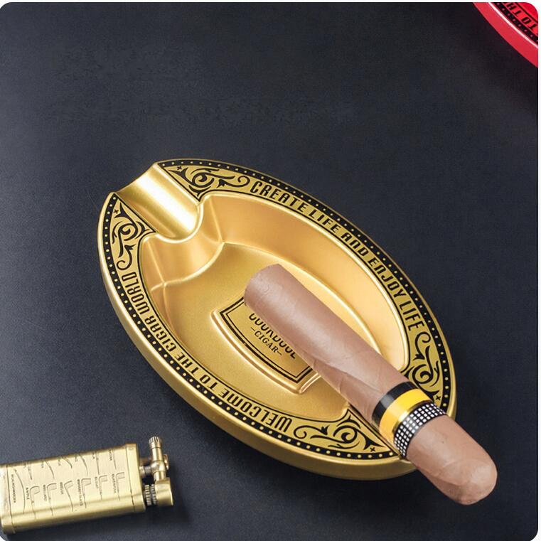 High-end Melamine Material Double Slot Cigar Portable Lightweight Household Ashtray Smoking Accessories_voghion.com
