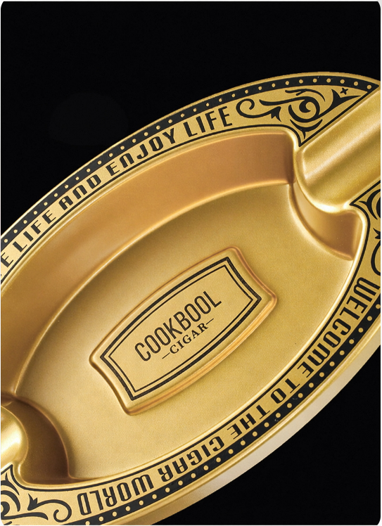 Portable Melamine Cigar Ashtray Lightweight Double Slot Design_voghion.com