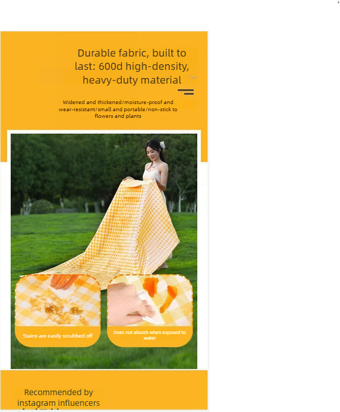 Waterproof Picnic Blanket & Camping Mat For Outdoor Comfort_voghion.com