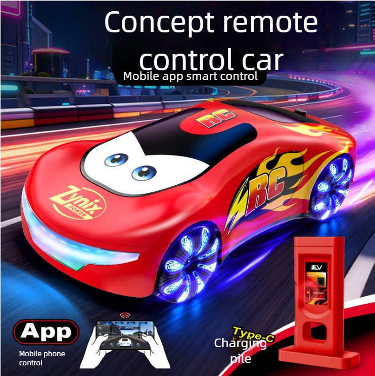 EV New Energy Drift Dual Spray Music Marquee Stunt Car Gesture Sensing Remote Control Toy_voghion.com