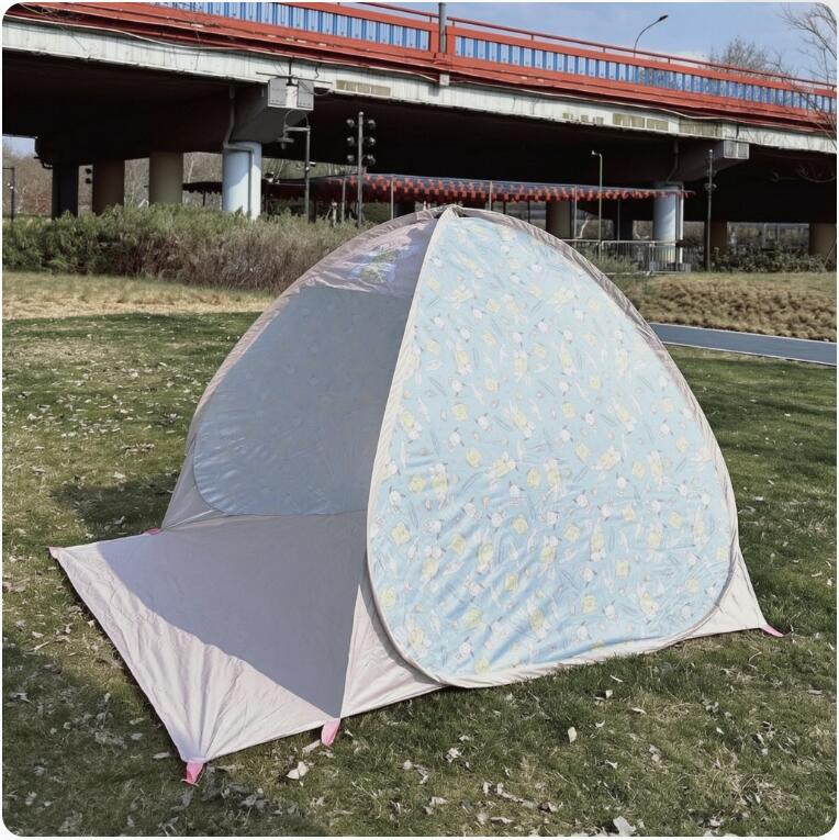 Quick Open Beach Tent Outdoor Park Shade No Assembly Cartoon Sunshade Picnic Toy_voghion.com