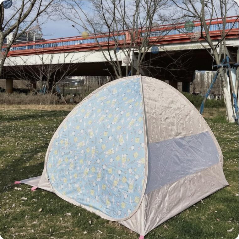 Quick Open Beach Tent Outdoor Park Shade No Assembly Cartoon Sunshade Picnic Toy_voghion.com