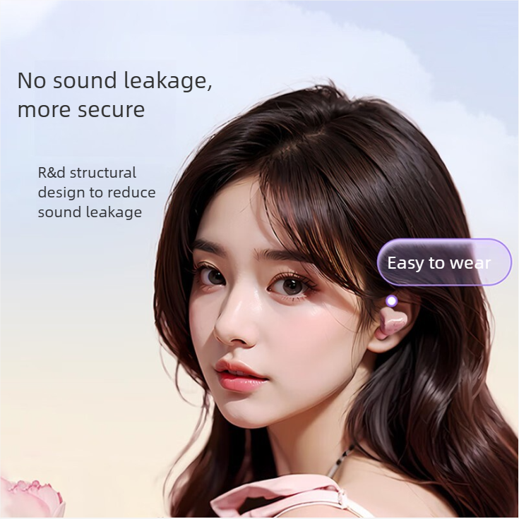 Hartvormige draadloze Bluetooth-oordopjes voor dames_voghion.com