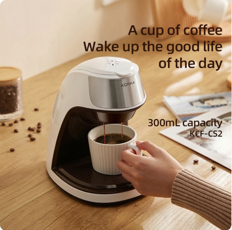 KONKA American Coffee Maker Household Automatic Brewing Tea_voghion.com