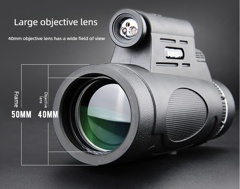 Feilaisi 12*50 Laser High-Power High-Definition Night Vision E-Commerce Concert Monocular Telescope With Light T15_desvips.com