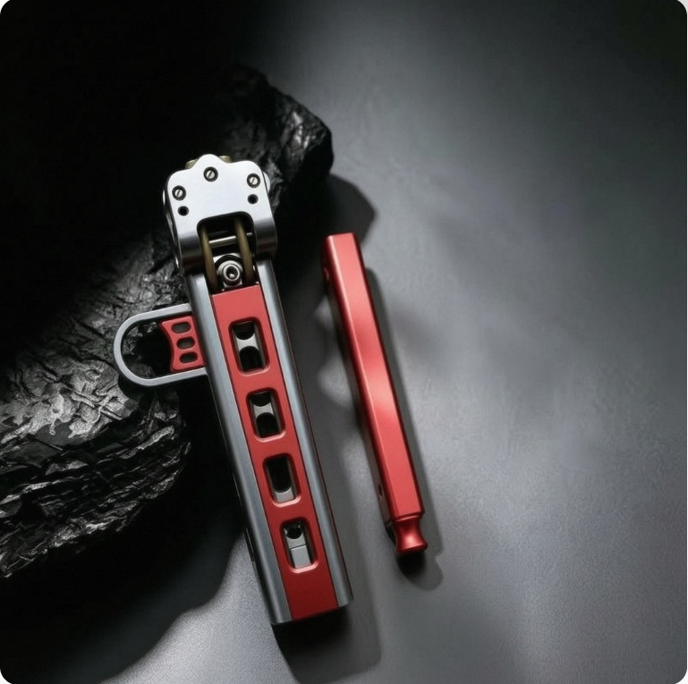 Foreign Trade Aluminum Traveler Slingshot, Adult-specific Alloy Mechanical Slingshot With Automatic Magazine Loading,_desvips.com