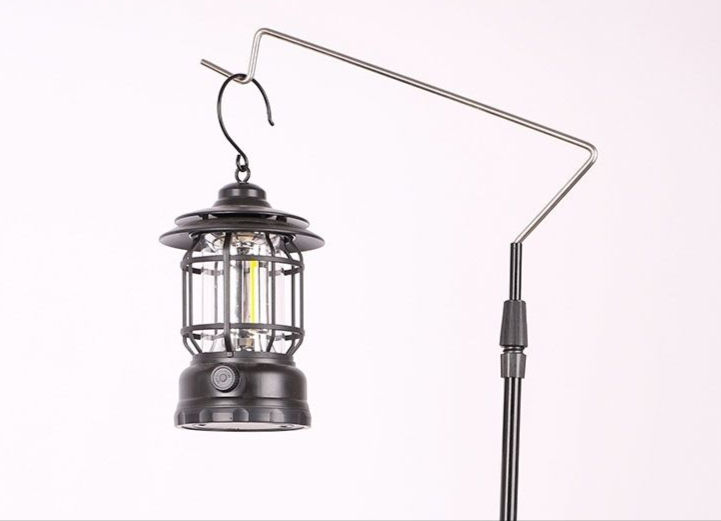 【 14000 People's Collection 】 Outdoor Aluminum Alloy Stand Camping Pole Lighting Portable Telescopic Support Night_voghion.com
