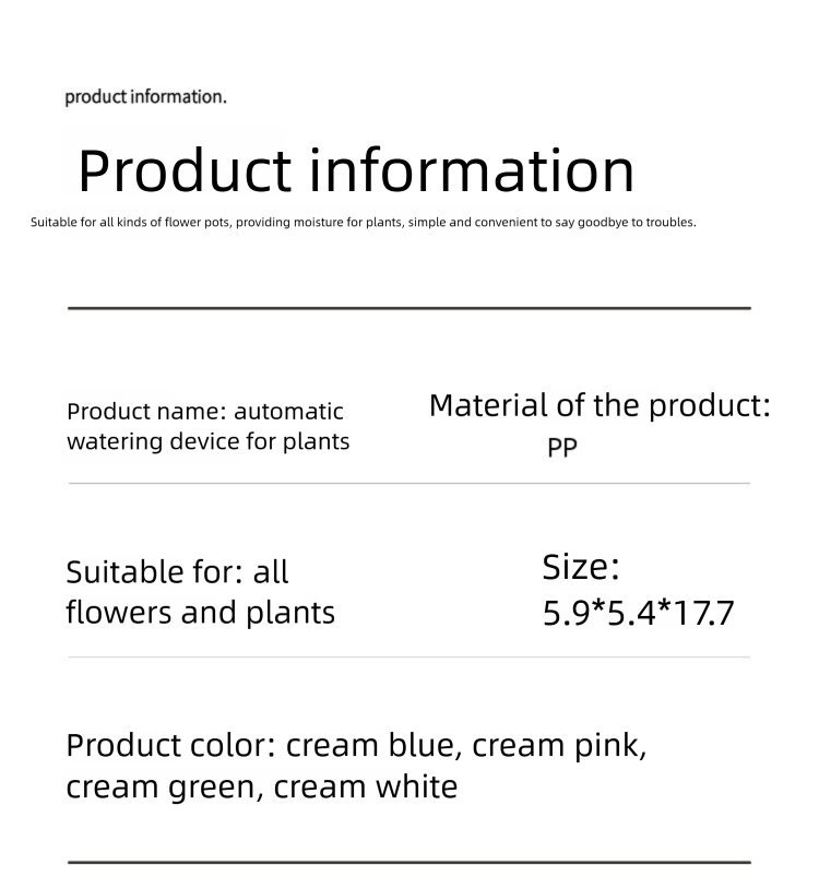 Novo modelo de dispositivo gotejador com vazão ajustável automática para irrigação de flores, percolador, exclusivo para uso internacional._voghion.com