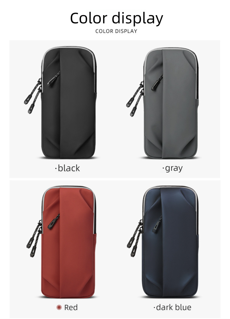 Bolsa multifuncional para braço e transversal, unissex, ideal para atividades físicas ao ar livre, ciclismo, corrida e uso casual._voghion.com