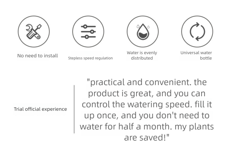 Novo modelo de dispositivo gotejador com vazão ajustável automática para irrigação de flores, percolador, exclusivo para uso internacional._voghion.com