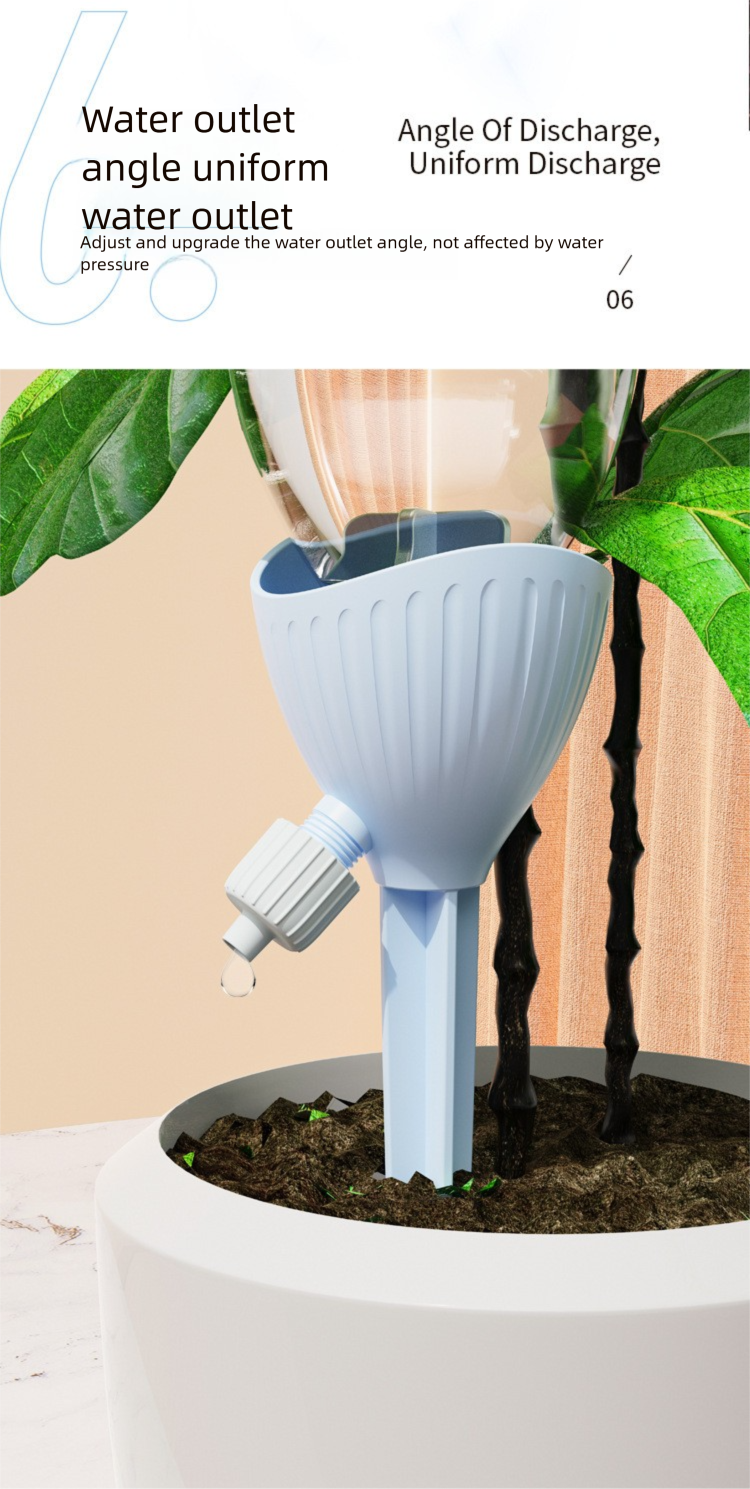 Novo modelo de dispositivo gotejador com vazão ajustável automática para irrigação de flores, percolador, exclusivo para uso internacional._voghion.com
