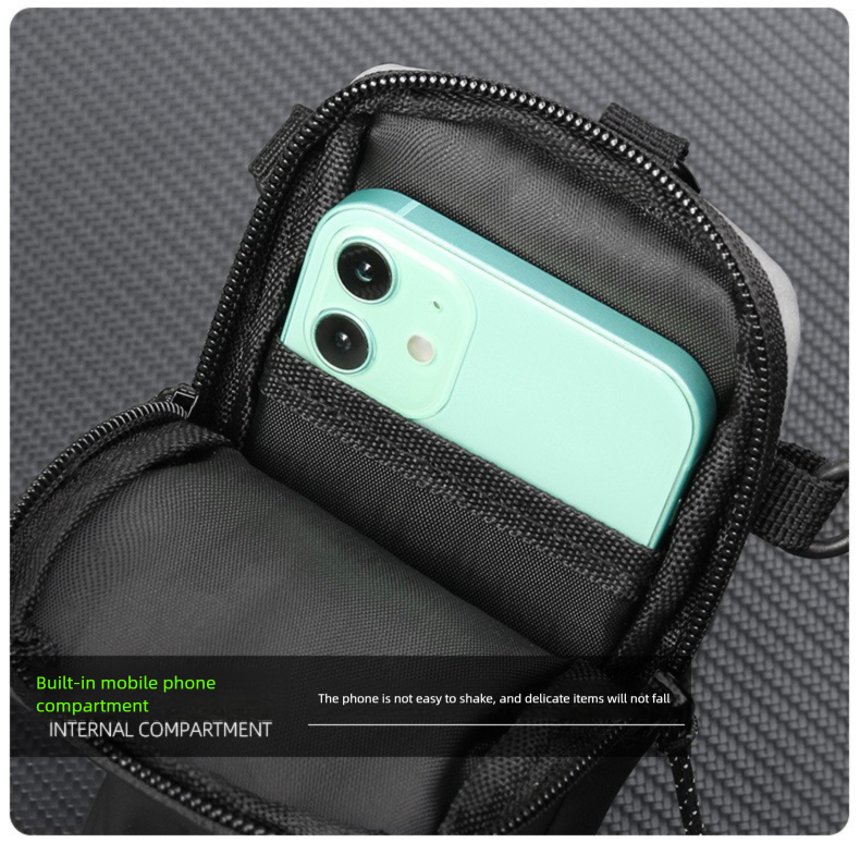 Bolsa multifuncional para braço e transversal, unissex, ideal para atividades físicas ao ar livre, ciclismo, corrida e uso casual._voghion.com