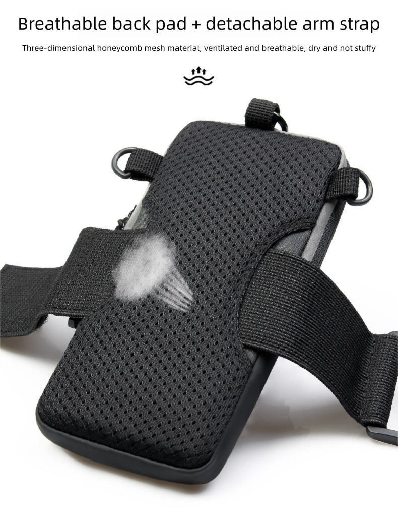 Bolsa multifuncional para braço e transversal, unissex, ideal para atividades físicas ao ar livre, ciclismo, corrida e uso casual._voghion.com
