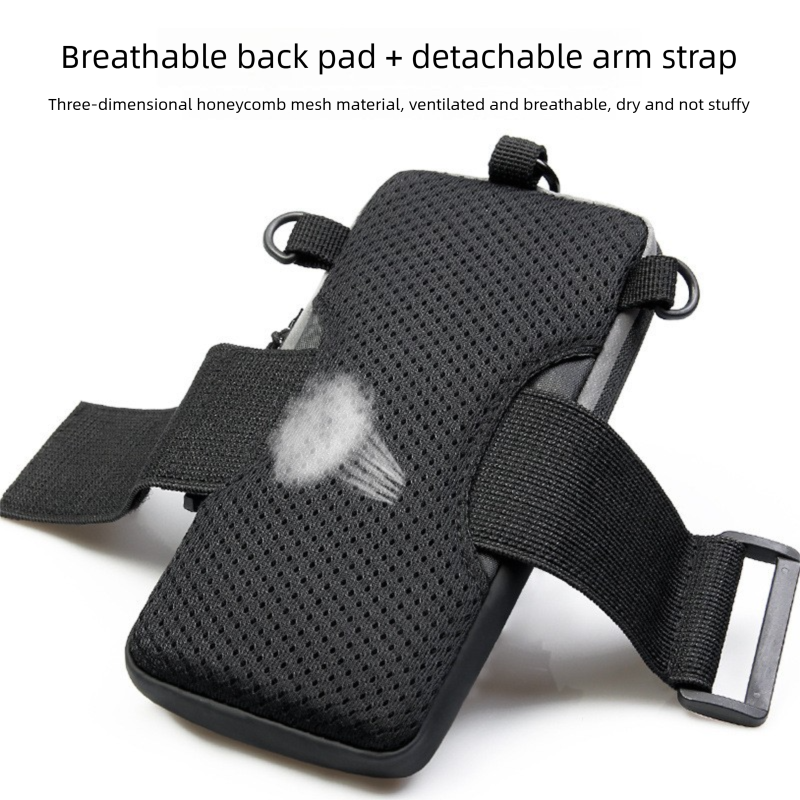 Bolsa multifuncional para braço e transversal, unissex, ideal para atividades físicas ao ar livre, ciclismo, corrida e uso casual._voghion.com