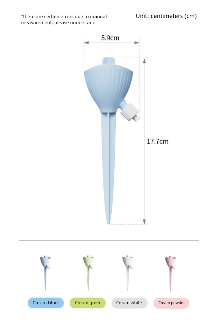 Novo modelo de dispositivo gotejador com vazão ajustável automática para irrigação de flores, percolador, exclusivo para uso internacional._voghion.com