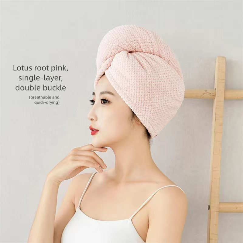 Cuffia per capelli in microfibra morbida per asciugatura rapida_voghion.com