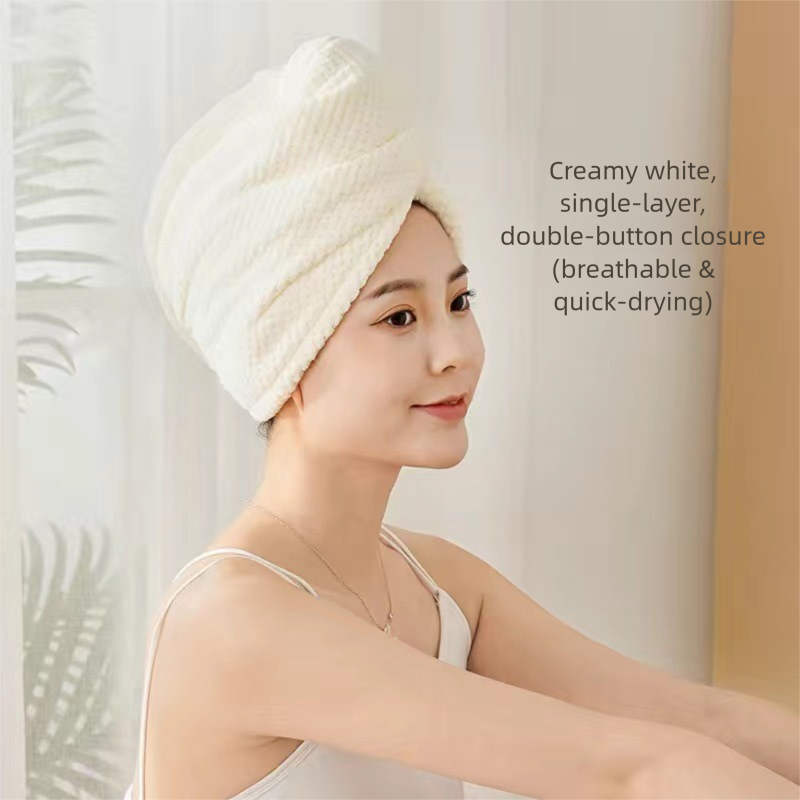 Cuffia per capelli in microfibra morbida per asciugatura rapida_voghion.com