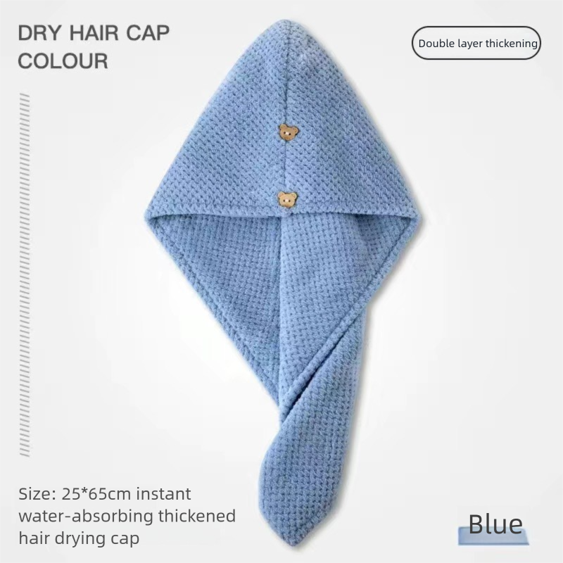 Cuffia per capelli in microfibra morbida per asciugatura rapida_voghion.com