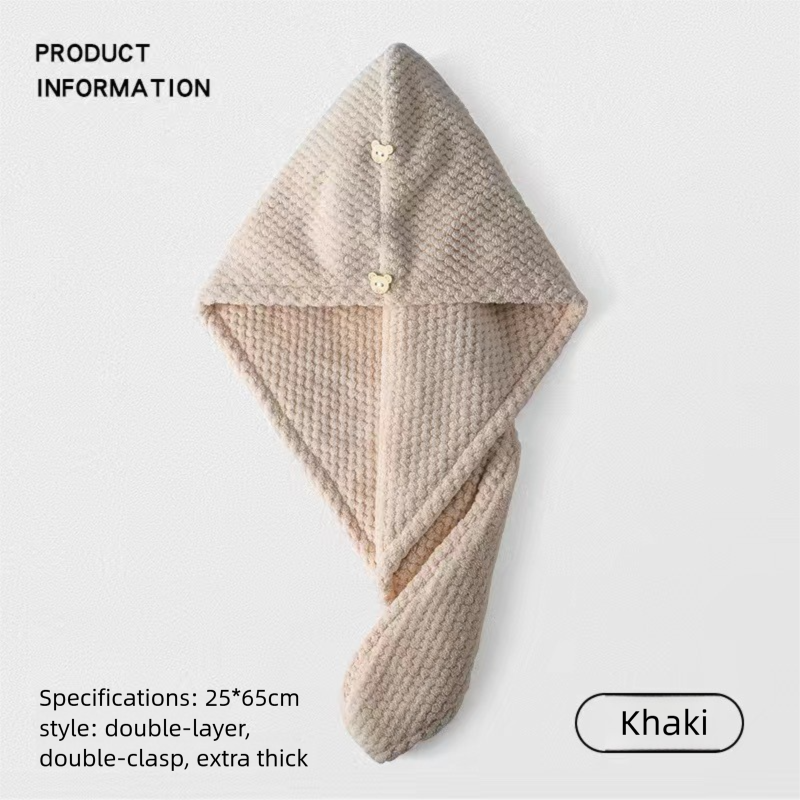 Cuffia per capelli in microfibra morbida per asciugatura rapida_voghion.com