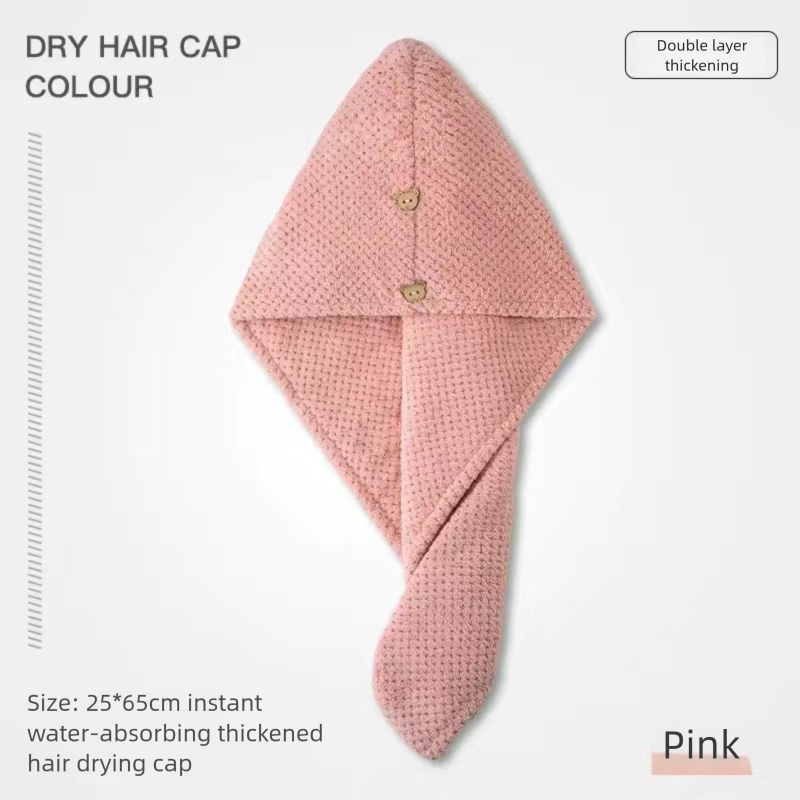 Cuffia per capelli in microfibra morbida per asciugatura rapida_voghion.com