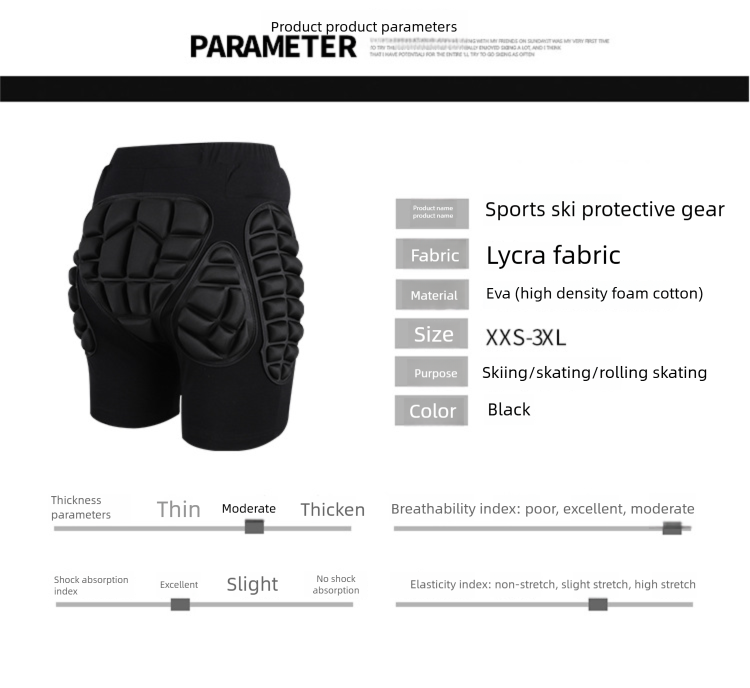 Protective Padded Shorts & Gear Set For Impact Resistance_voghion.com