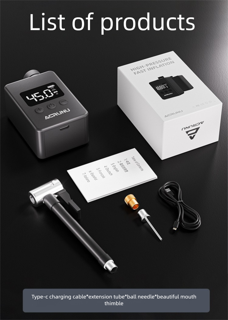 Bomba de bicicleta digital para btt e estrada alta pressão_voghion.com