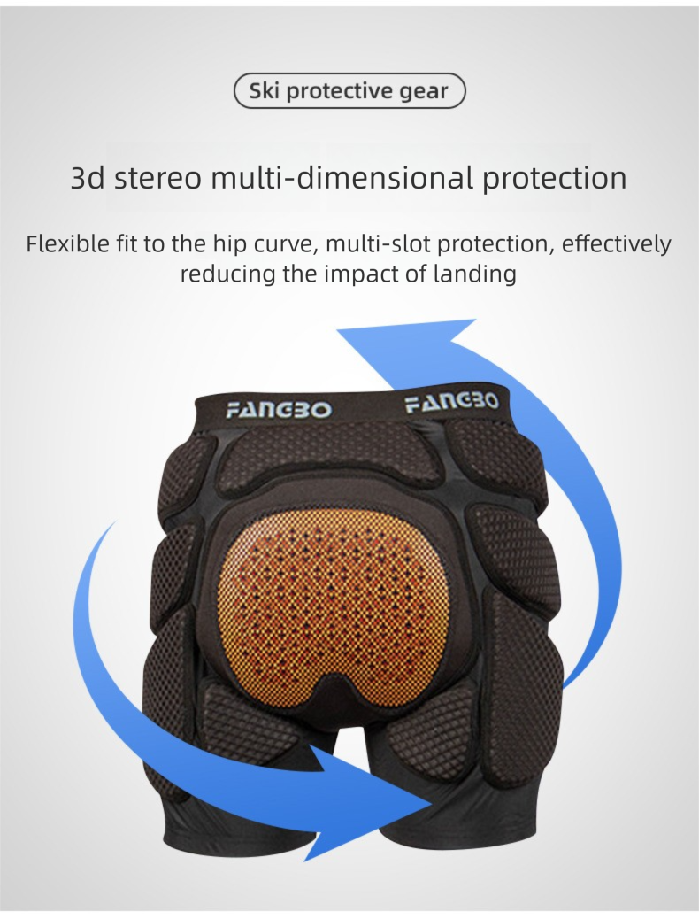 Ski Protective Gear Set - Hip, Knee & Elbow Pads For Men & Women, Impact-Resistant Pants For Skiing & Ice Skating_voghion.com