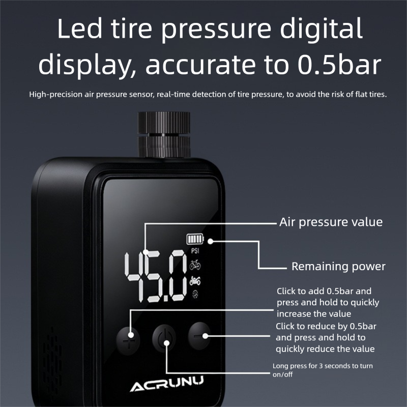 Bomba de bicicleta digital para btt e estrada alta pressão_voghion.com