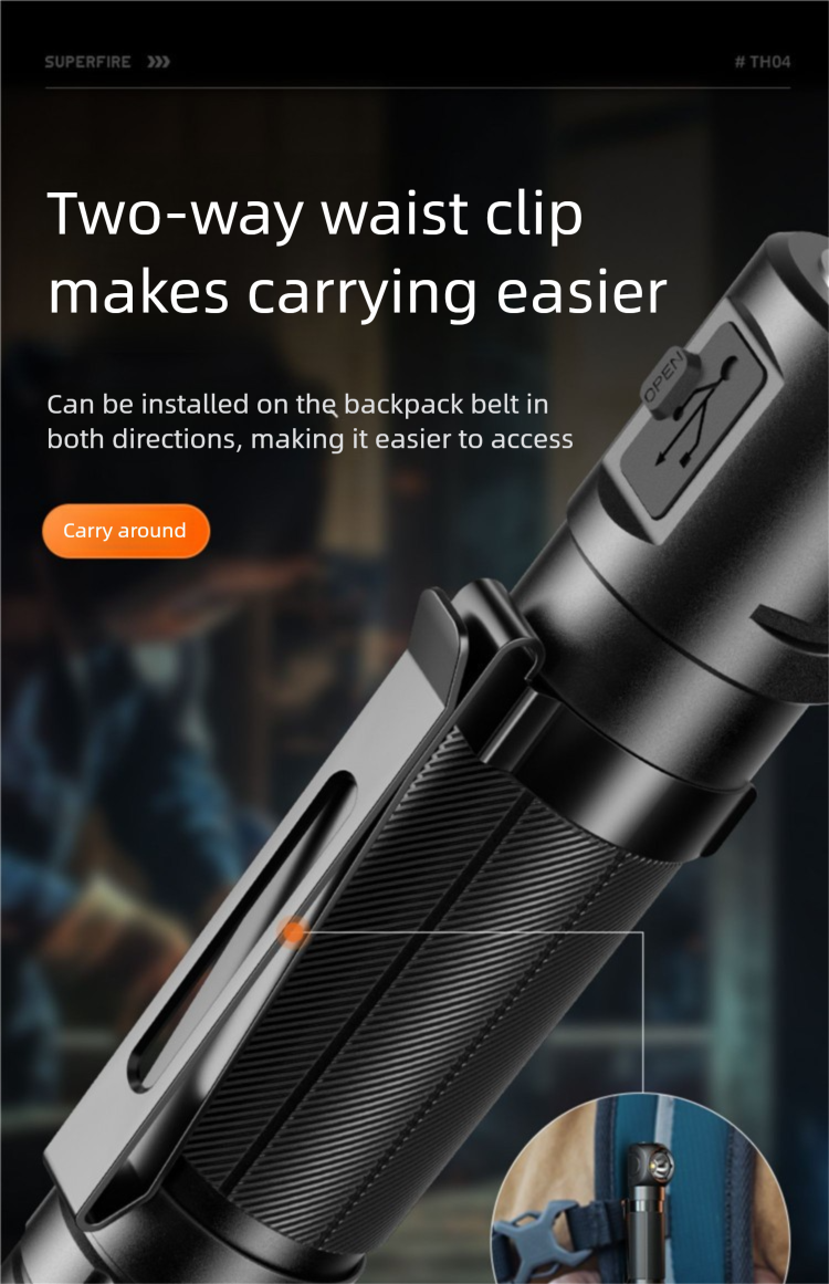 Strong Magnetic Outdoor Work Light Flashlight Multifunctional Emergency Portable Repair Light_voghion.com