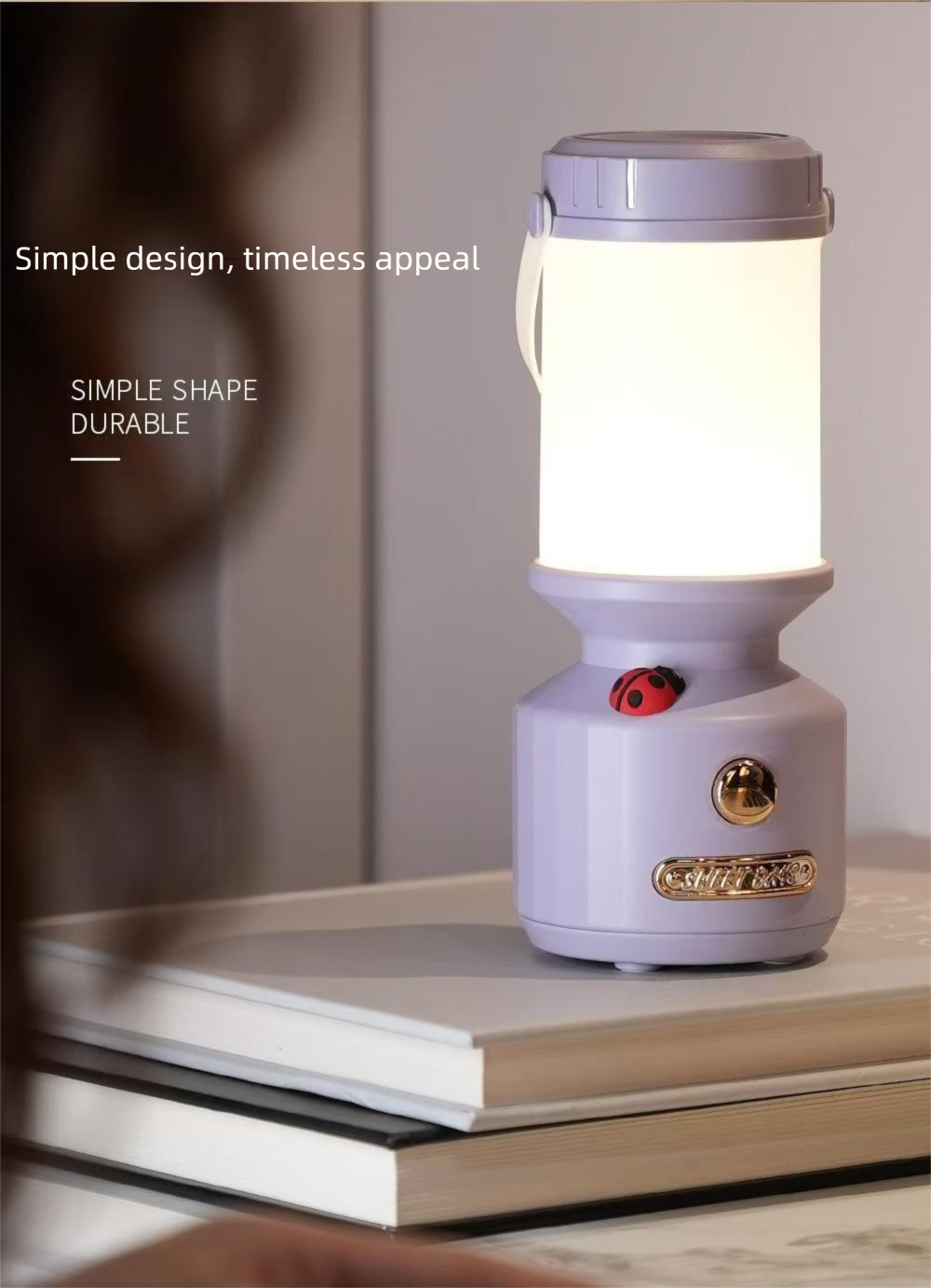 Outdoor Camping Lantern Ladybug Shaped Rechargeable Led Light_voghion.com