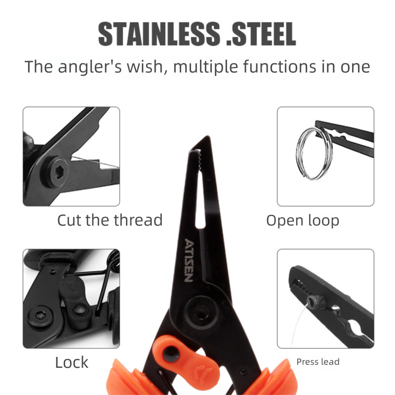 Kit d'outils de pêche 3 pièces avec pince et décrocheur_voghion.com